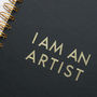 Personalised I Am An Artist Notebook, thumbnail 3 of 6