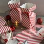 Candy Cane Stripe Half Cracker Shaped Box Set Of Four, thumbnail 6 of 6