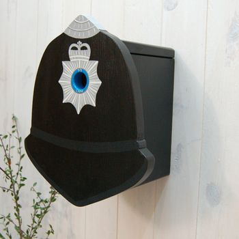 Personalised Police Helmet Bird Box, 3 of 10