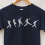 Kids Cricket Spin Bowling T Shirt, thumbnail 3 of 5