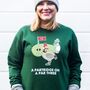 Funny Golf Unisex Christmas Jumper, thumbnail 1 of 9