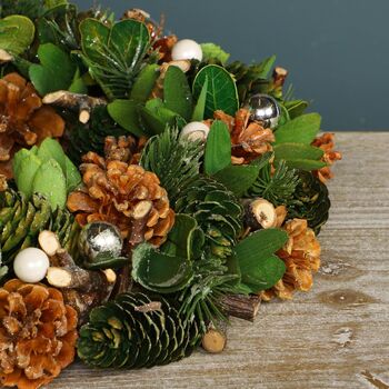 Forest Pine Cone Winter Wreath, 5 of 6
