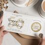 Personalised Mum 50th Scratch Reveal Birthday Voucher, thumbnail 1 of 4