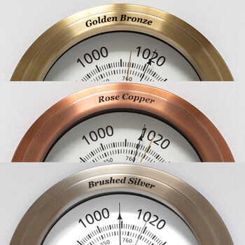 Customisable Metallic Barometer Dial, 6 of 6