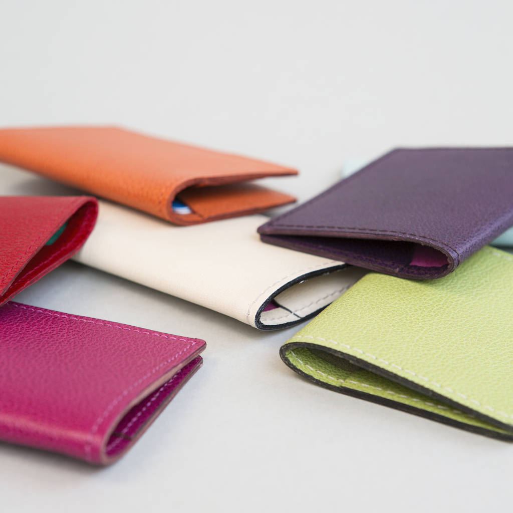Bright Leather Travel Card Holder, 1 of 8