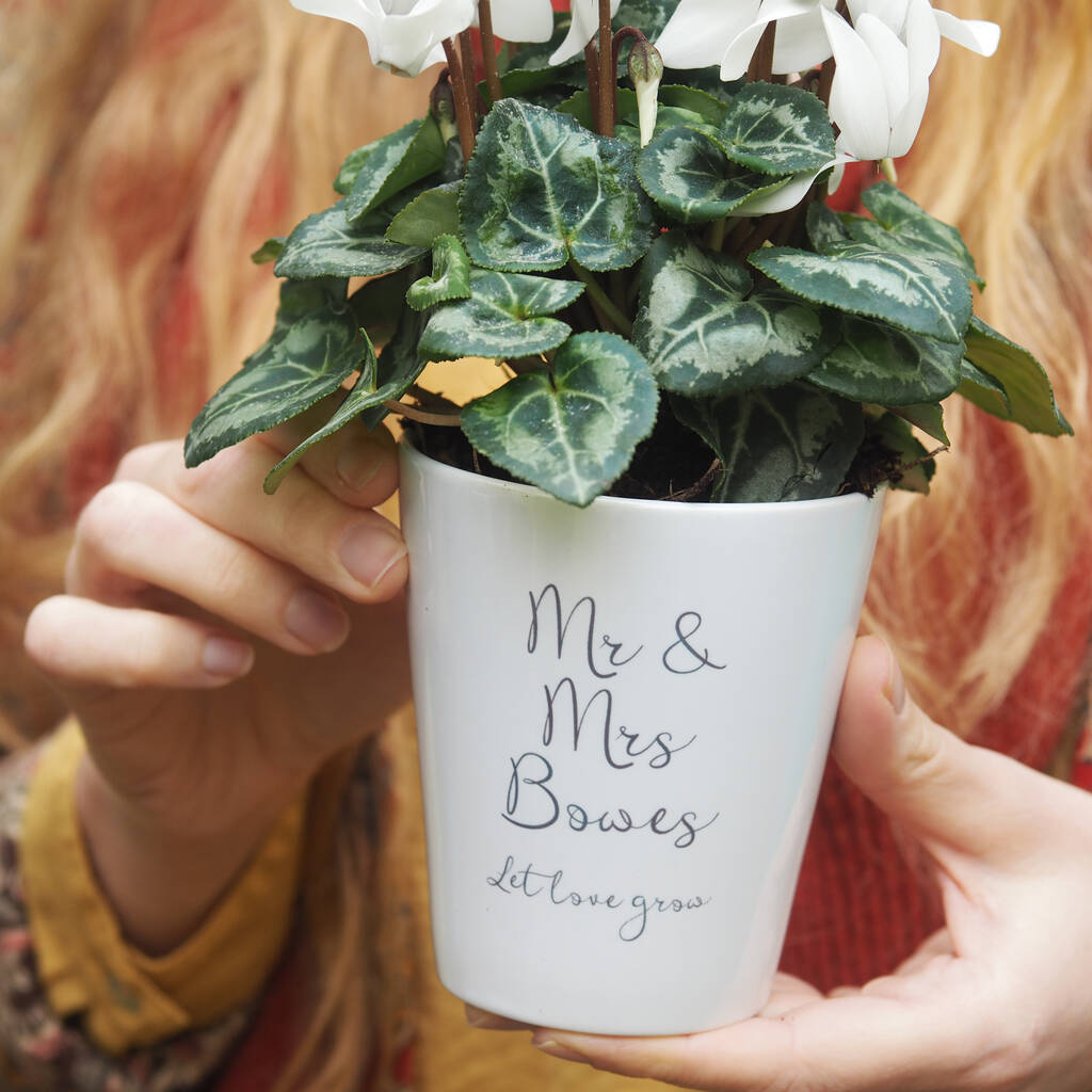 Personalised Couple Plant Pot, 1 of 2