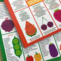 UK Seasonal Fruits And Vegetables Charts, thumbnail 2 of 7