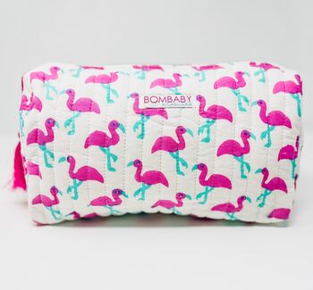 Handmade Flamingo Wash Bag, 2 of 6