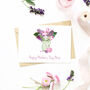 Personalised Jug Of Flowers Mother's Day Card, thumbnail 1 of 2