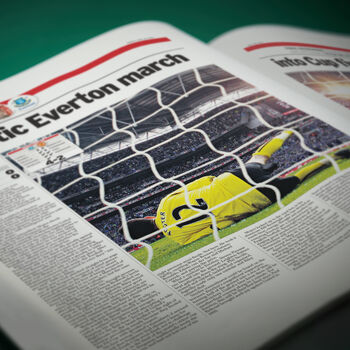 Everton Personalised Football Telegraph Book, 9 of 12