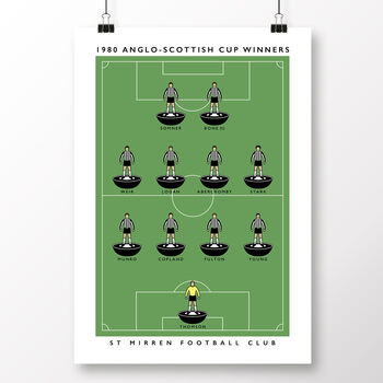 St Mirren Anglo Scottish Cup Winners Poster, 2 of 8