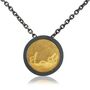 Black And Gold Giraffe Family Necklace, thumbnail 1 of 6