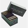 Men's Three Sock Gift Box Black And Sage, thumbnail 1 of 5