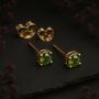 9ct Gold August Peridot Birthstone Stud Earrings, thumbnail 3 of 4