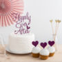Happily Ever After Wedding Engagement Cake Topper, thumbnail 1 of 4
