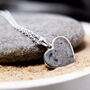 Heart Shaped Cremation Ashes Memorial Necklace, thumbnail 1 of 7