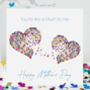 Like A Mum To Me Butterfly Hearts Mother's Day Card, thumbnail 1 of 11