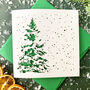 Tree In The Snow Papercut Christmas Card, thumbnail 1 of 4
