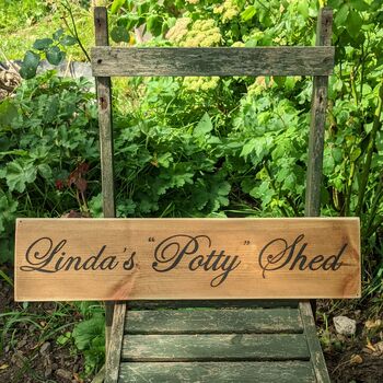 Personalised Vintage Wooden Garden Signs, 5 of 6