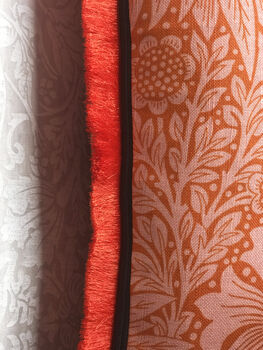 Orange William Morris Marigold 13' x 18' Cushion Cover, 4 of 8