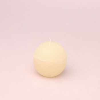 G Decor Georgia Ivory Ombre Sphere Ball Candles, 6 of 6