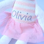 Personalised Knitted Pink Bunny Soft Toy, thumbnail 3 of 4