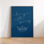 I Love You In The Morning Bedroom Wall Art Print Valentines Day Gift, thumbnail 8 of 9