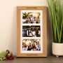 Personalised Solid Oak Triple Mount Photo Frame, thumbnail 2 of 5