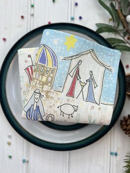 ‘Shepherds’ Linen Napkins, 3 of 8