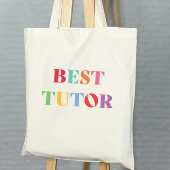 Best Teaching Assistant Bright Tote Bag, 2 of 5