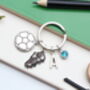 Football Personalised Keyring Football Fan Gift, thumbnail 5 of 9