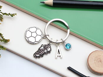 Football Personalised Keyring Football Fan Gift, 5 of 9