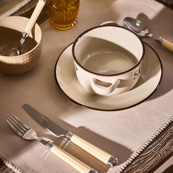 24pc Ribbed Handle Cutlery Set, 4 of 4