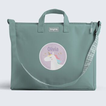 Personalised Unicorn Design Kids Book Bag, 7 of 9