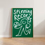 Spinning Records Doodle Music Vinyl Wall Art Print, thumbnail 3 of 11