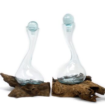 Handblown Wine Decanter Set, 5 of 5