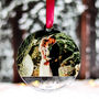 Mr And Mrs First Christmas Married Personalised Bauble, thumbnail 1 of 7