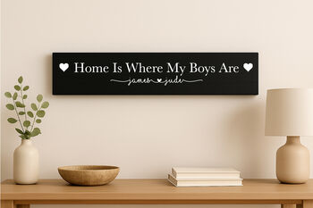 Home Is Where My Boys Are Sign, 2 of 4