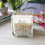 Wildflower Anniversary Square Scented Candle, thumbnail 5 of 6