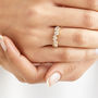Gold Or Silver Diamond Style Cluster Ring, thumbnail 1 of 7