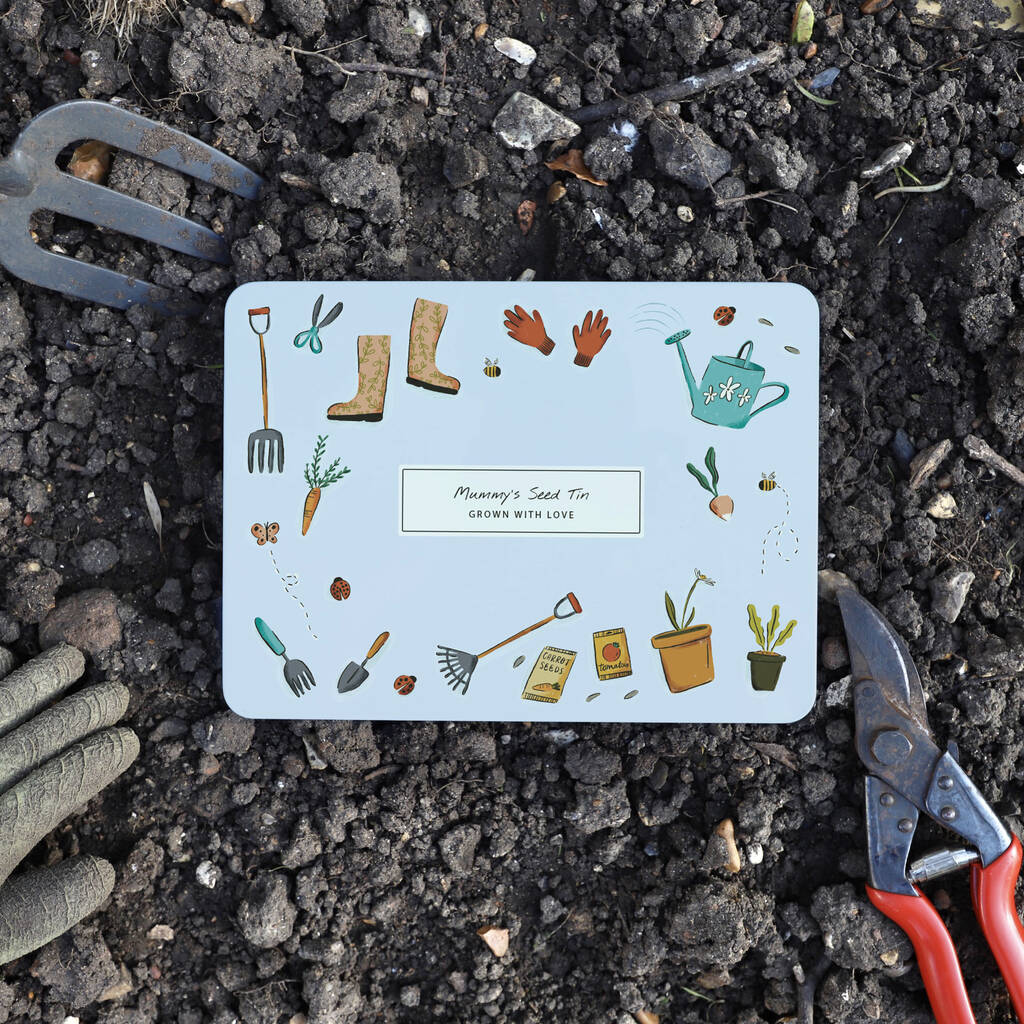 Personalised Gardening Seed Tin, 1 of 8