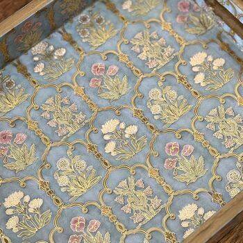 Luxury Lacquer Coated Wood Serving Tray, Printed Medium Size, 2 of 12