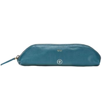 Luxury Personalised Leather Pencil Case 'Felice Nappa', 2 of 12