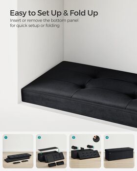 Cube Ottoman With Storage And Foldable Design, 4 of 7