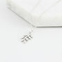 70th Birthday Silver Leaf Necklace, thumbnail 6 of 8