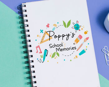 Personalised School Memories Keepsake Notebook, 3 of 8