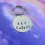 Hand Stamped Personalised Anniversary Jewellery Keyring Gift, thumbnail 1 of 12