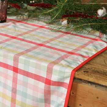 Colourful Cotton Gingham Cushion, 5 of 5