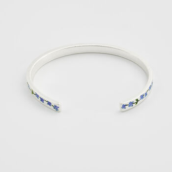 Silver Forget Me Not Bangle, 4 of 9