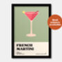 French Martini Print, thumbnail 6 of 7